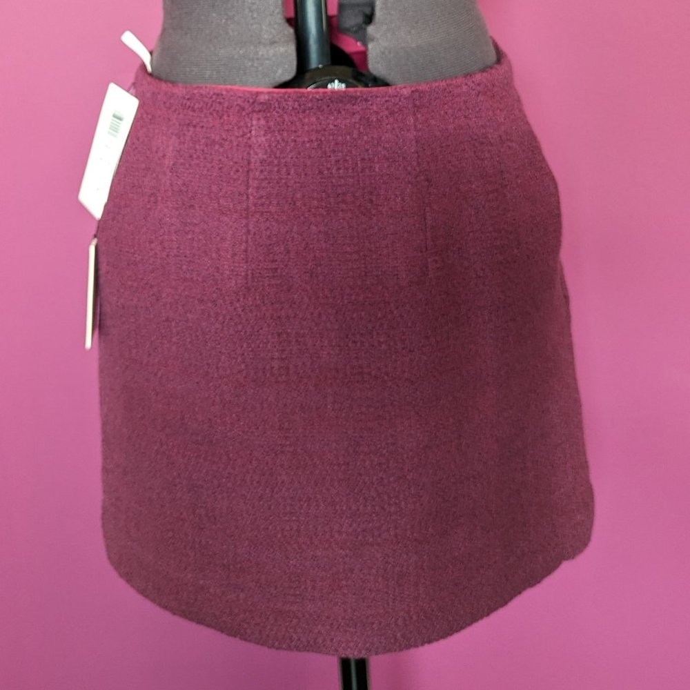 Aritzia Babaton Kinsley Mini Skirt in Elixir Purple size 4